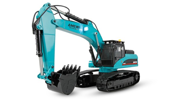 AMEWI G705E Bagger Metall 1:14 RTR petrol