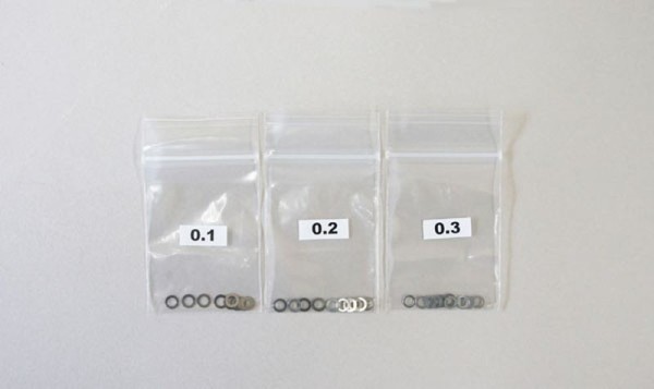 Passscheiben / Shims 3x5 (0.1 / 0.2 / 0.3)