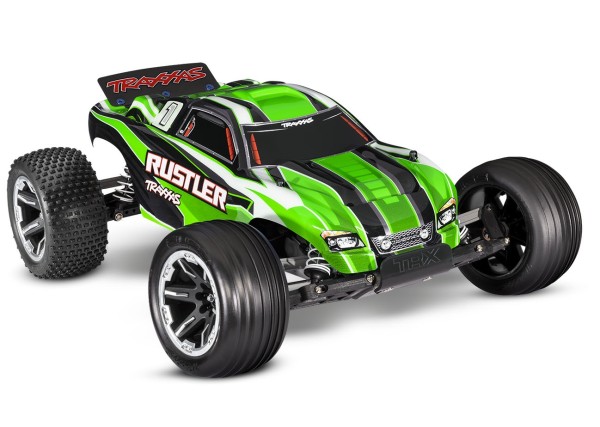 Traxxas Rustler 2WD grün RTR (mit Akku und 4A USB Lader)