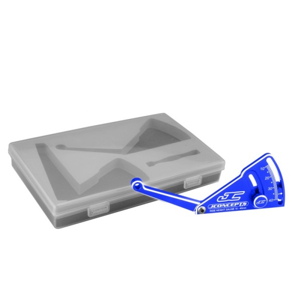Höhenlehre Aluminum 10-40mm 1:10/1:8 blau, JConcepts