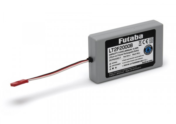 7,4V 2000mAh Futaba T10PX (LT2F2000B) Senderakku (Futaba/XH)