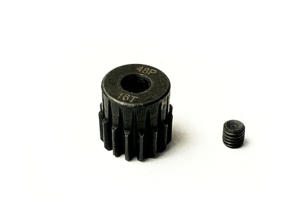 Motorritzel 48dp 16 Zähne, Stahl, Ø3,17mm Welle