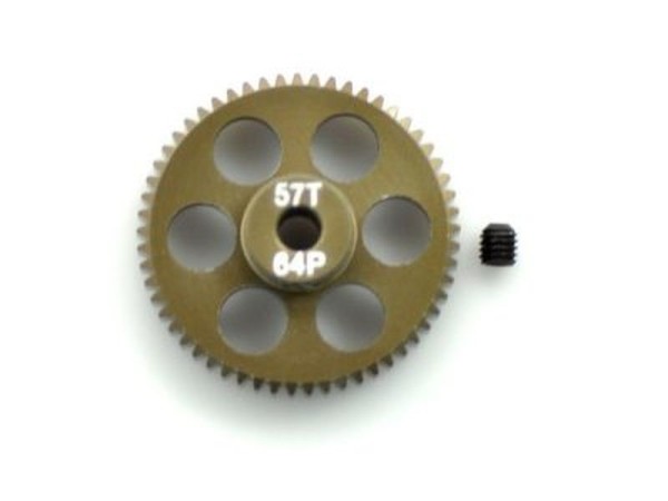Motorritzel 64dp 57Z Alu 7075 Hard, Arrowmax