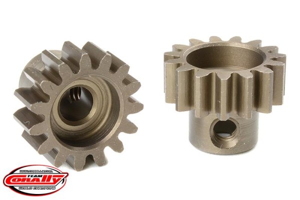Motorritzel Modul 1 15Z, Stahl gehärtet, 5mm (1 St), Corally