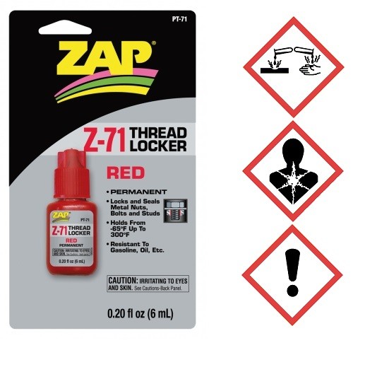 ZAP Roter Schraubensicherungslack Z-71 endfest (6ml)