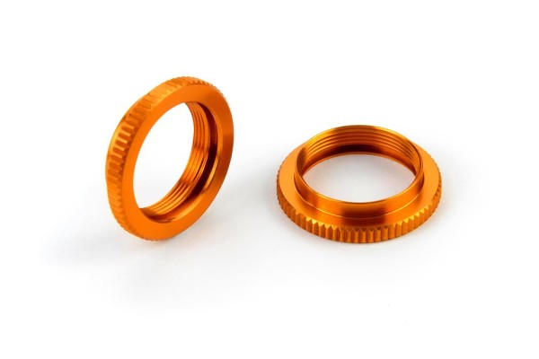 Ulp Alu Rändelmutter Für Dämpfer V2 Orange (2)