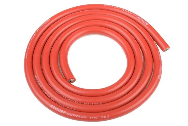 Silikonkabel 5,26mm² (10AWG) Rot - Extrem hochflexibel -