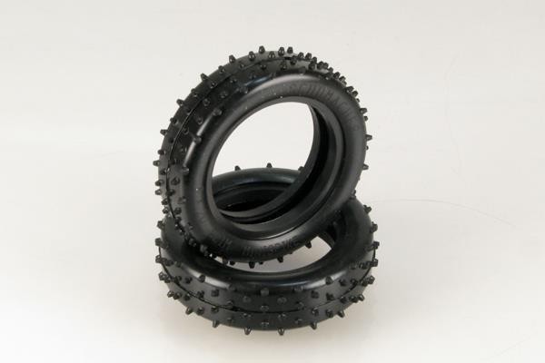 1:10 Schumacher Minispike2 - 2WD Frontreifen 2.2", silber (2)