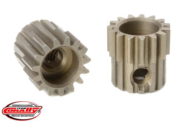 Motorritzel 48dp 15 Zähne Stahl Ø3,17mm Welle