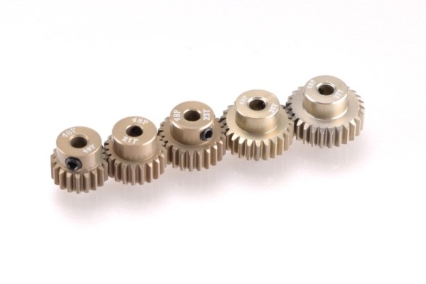 Motorritzel Alu 48dp 5er-Pack (19,21,23,25,27T)