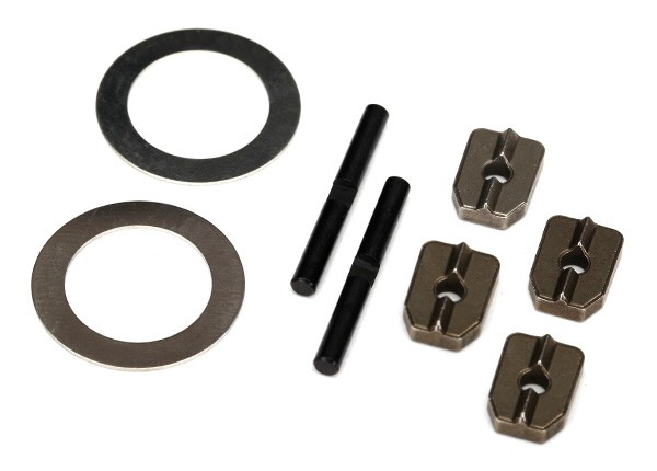 Spider gear shaft (2)/ spacers (4)/16x23.5x.5 stainless wash