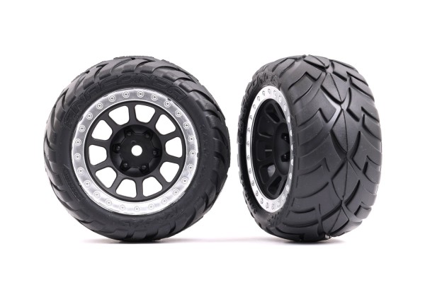 Anaconda Reifen auf Felge Bandit 2.2 Graphite-grau Satin-Chr