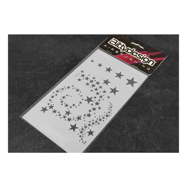 Bittydesign Lackierschablone - Stars V2