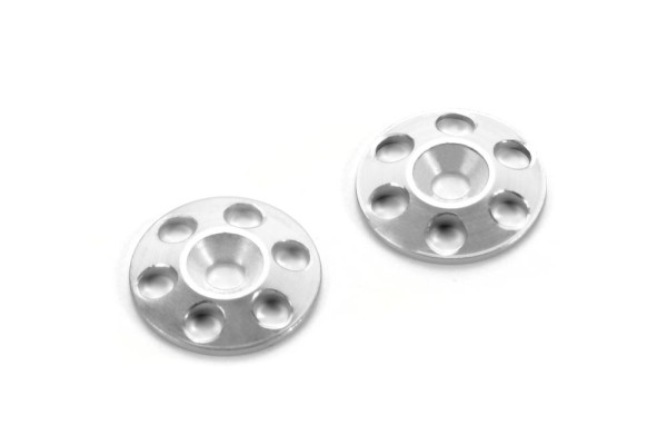 HUDY Alu Heckspoiler Scheiben 15mm silbern (2)