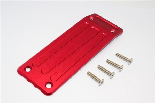 GPM Alu Heck-Skid Plate - 1Pc Set Rot