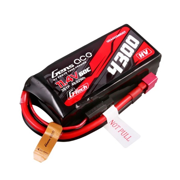 11,4V 4300mAh 60C (T-Stecker) HV G-TECH LiPo , GensAce