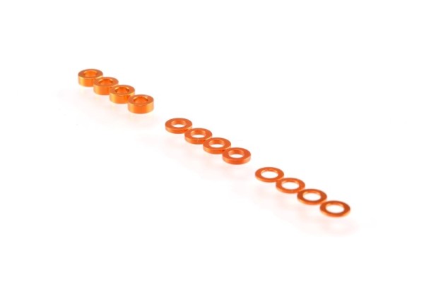 3mm Unterlegscheiben Set Orange (0.5mm/1.0mm/2.0mm)