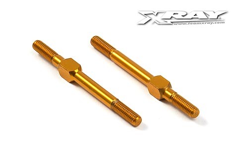 Gewindestangen,Einstellbar L/R 39mm,Alu (2) Orange