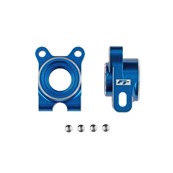 Team Associated RC10B7 FT Aluminum Hrc Rear Hubs, -4 Offset, Blue