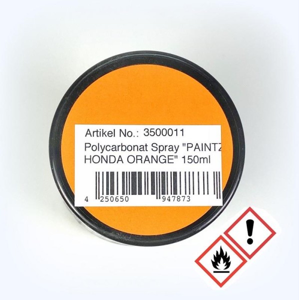 Lexanfarbe "HONDA ORANGE" 150ml