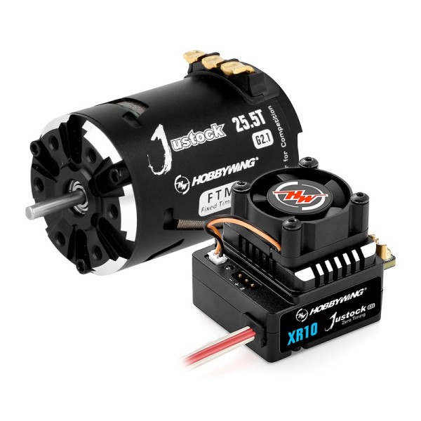 1:10 Combo 25,5T (1600kV) 60A Xerun Justock G3S, Hobbywing