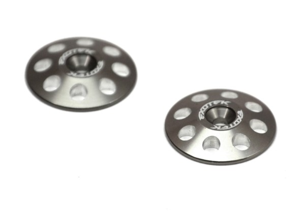 Heckspoilerscheiben 1:8 22mm gunmetal (2), EXOTEK