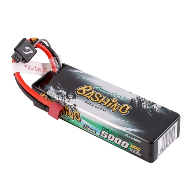 7,4V 5000mAh 60C (h25,0mm) G-Tech Bashing Hardcase LiPo, GensAce
