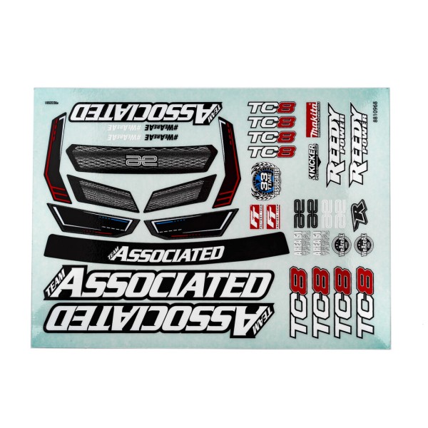 RC10TC8 Decal Sheet
