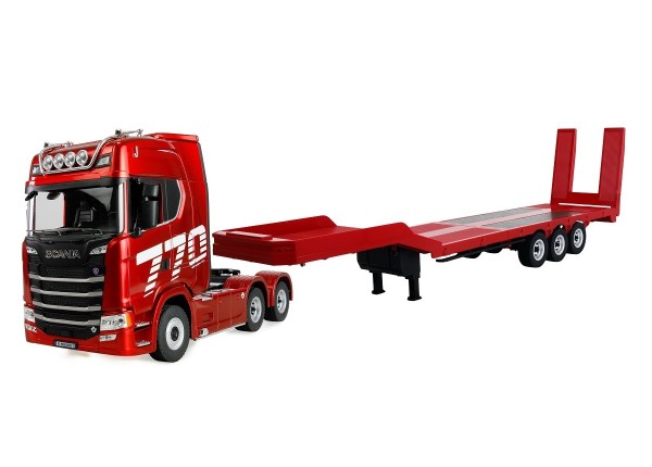 AMEWI Scania 770 S Zugmaschine ROT 6x4 1:18 + Sattelauflieger RTR