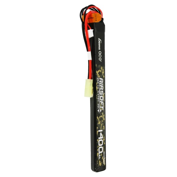 Airsoft LiPo 11,1V 1400mAh 25/80C Mini-Tamiya Stecker, GensAce