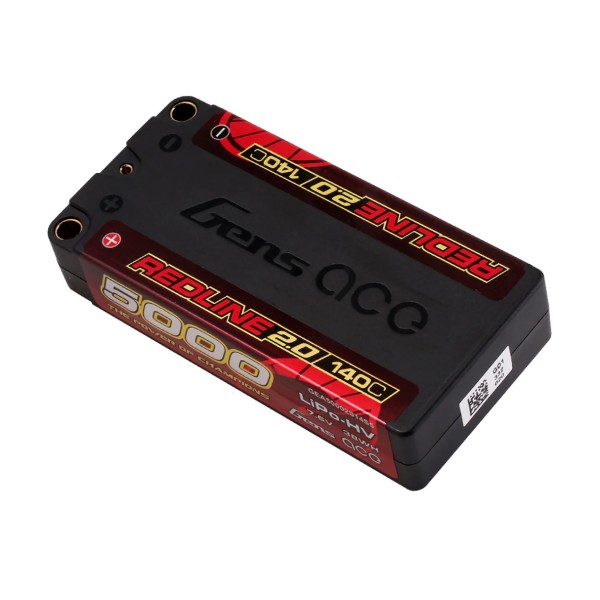 7,6V 5000mAh 140C (h19mm) Ultra LCG Hardcase LiPo, Gensace REDLINE 2.0