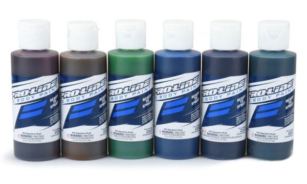 Pro-Line "Candy Color" Set, Airbrush Lexanfarbe, 6x60ml