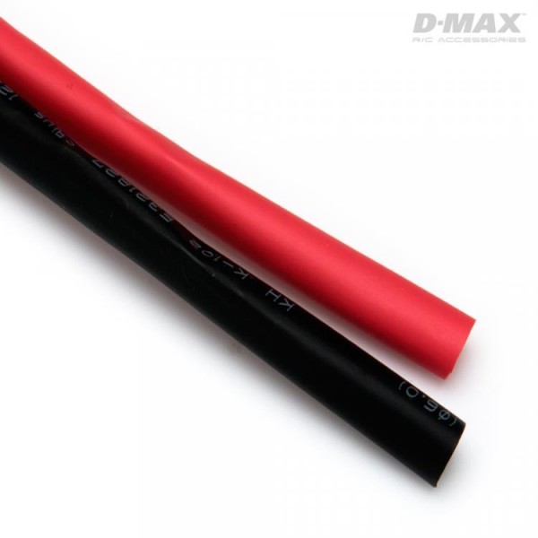 Schrumpfschlauch Ø6mm Rot & Schwarz, je 1m