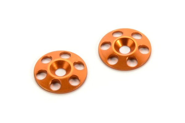 HUDY Alu Heckspoiler Scheiben 15mm Orange (2)