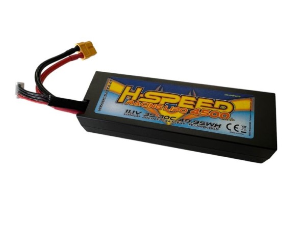 11,1V 4500mAh 30C (h25,1mm) LiPo Hardcase Racing Akku XT60/XH