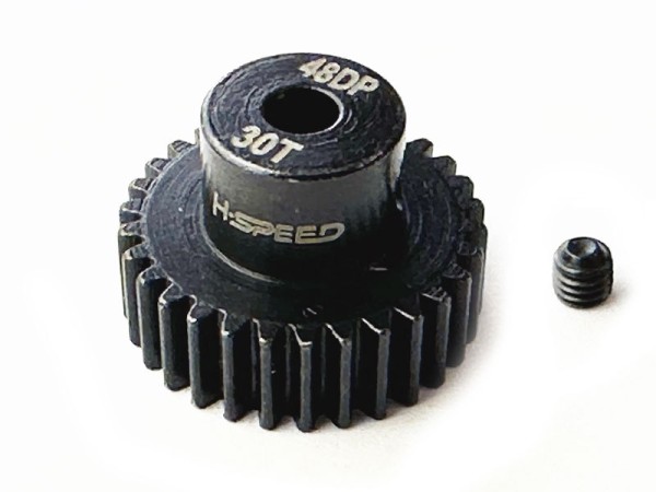 Motorritzel 48dp 30 Zähne, Stahl, Ø3,17mm Welle
