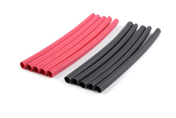 Schrumpfschlauch - Ø3.2mm - Rot + Schwarz - 10 St. x 70mm