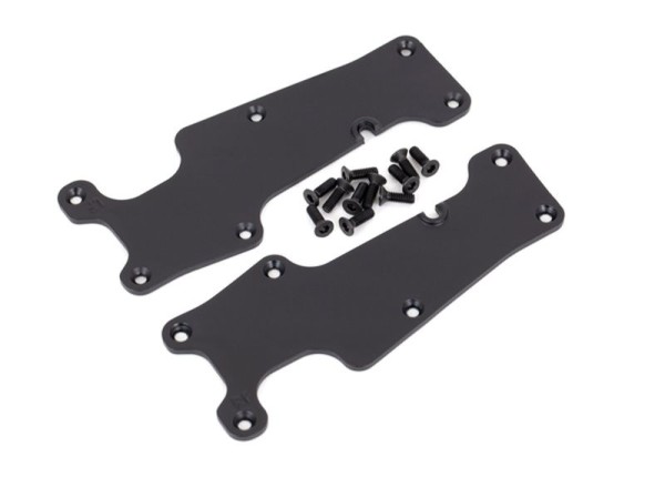 Querlenker-Abdeckung schwarz vorn l/r + Schrauben