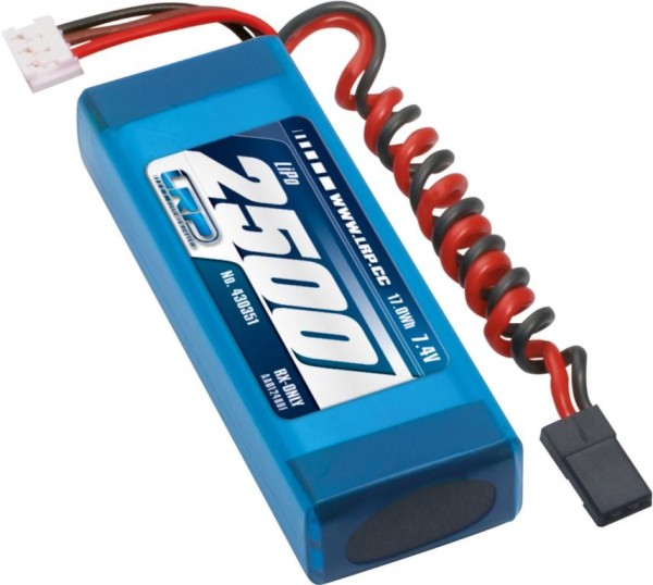 7,4V 2500mAh LiPo Straight Empfängerakku JR / XH