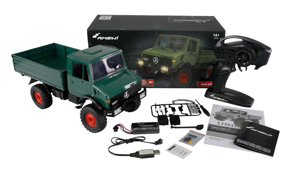 Mercedes-Benz Unimog U1300L 1:12 Basic RTR grün | Modelle