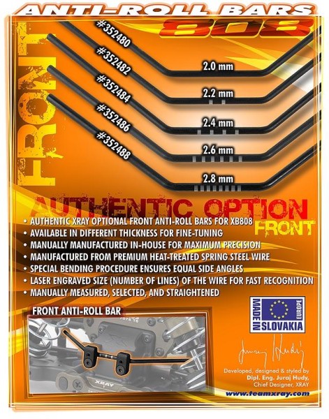 Stabilisator 2,0mm, Vorne