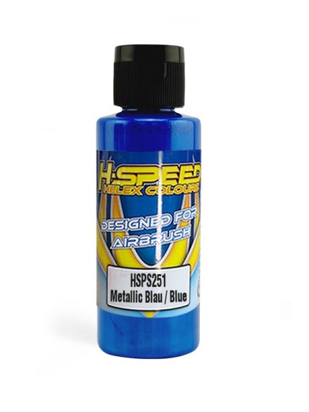 Lexan Airbrush Farbe 60 ml Metallic Blau / Blue