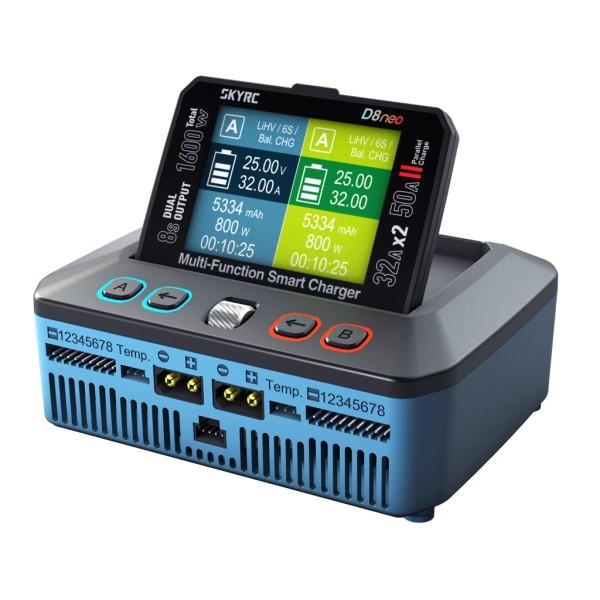 SkyRC D8neo DUO Ladegerät (2x 32A 1100W) 12V
