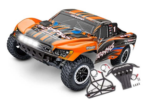 TRAXXAS Slash 2WD BL-2S ARTR orange *LED Edition*