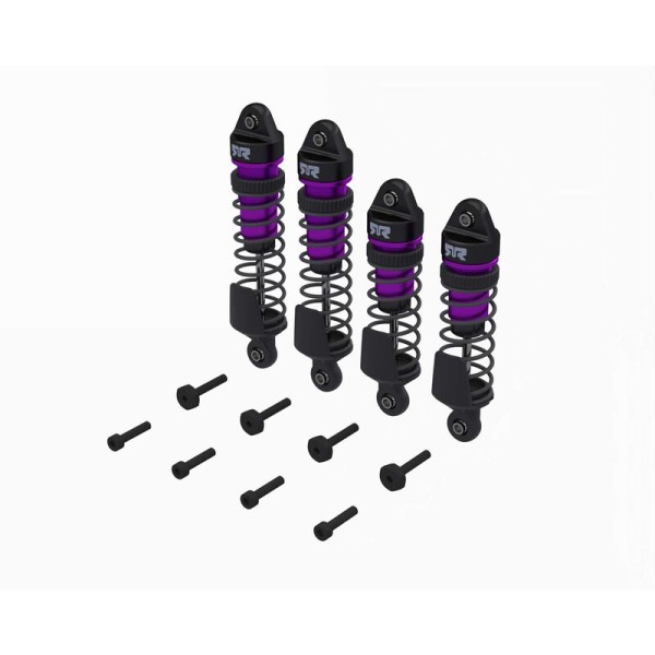 Dämpferset F/R montiert purple, 700cSt - Mini Kraton