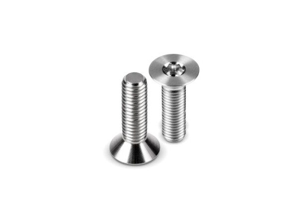 Hudy M3X14 Titanium Flat Head Screw (4)