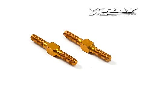 Gewindestangen L/R 26mm, Hinten, Alu Orange
