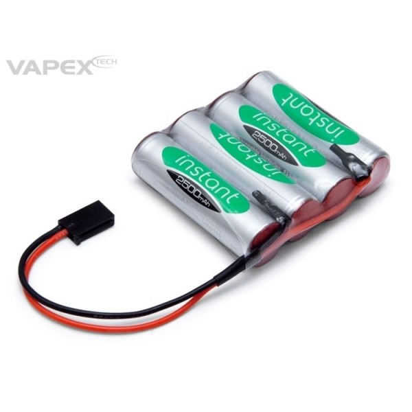 4,8V 2500mAh Empfängerakku flach, Futaba Stecker