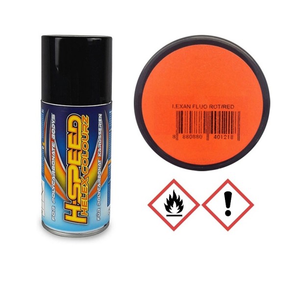 Lexanfarbe "fluo rot" 150ml