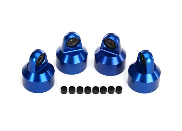 Dämpfer Kappen, Alu (blau-eloxiert), GTX Dämpfer (4)